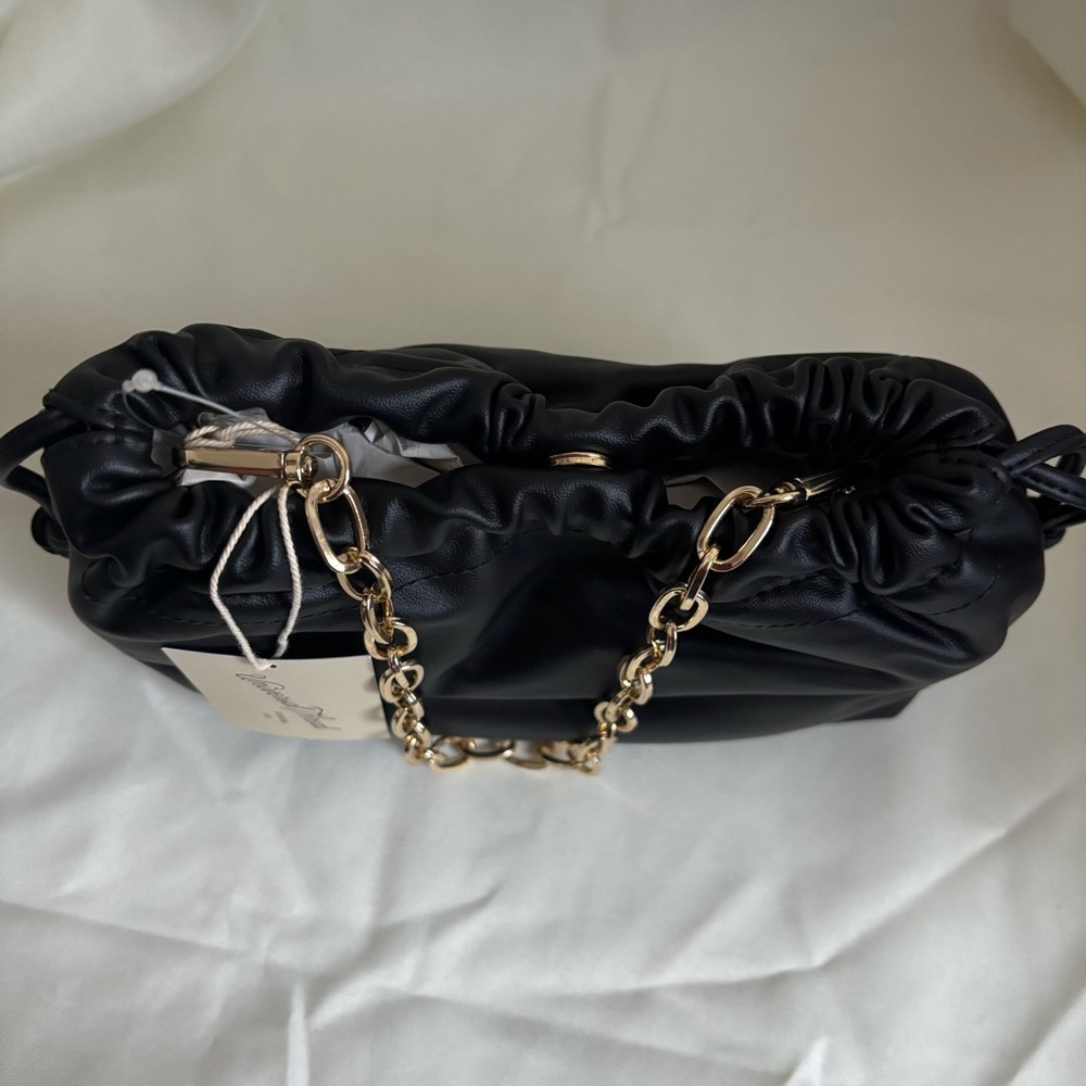 Universal Thread Black Clutch with Gold Chain - Picture 5 of 5